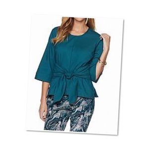 Melissa McCarthy for Seven7 Front Tie Blouse